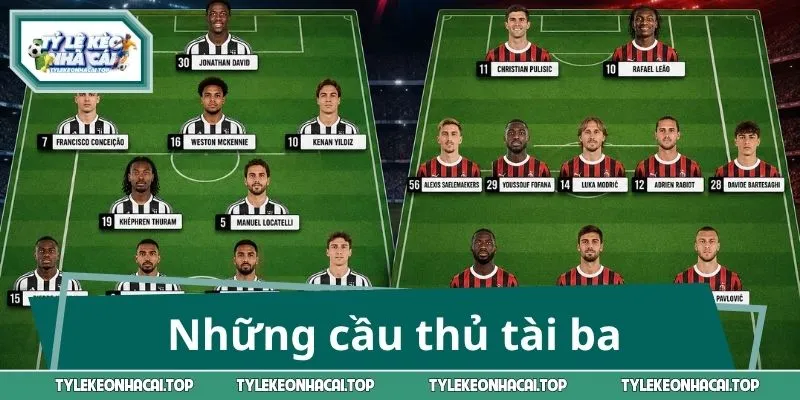 Những cầu thủ tài ba xuất hiện trên sân